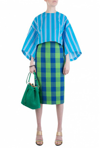 Блуза женская STELLA JEAN 80938 голубая 38 IT