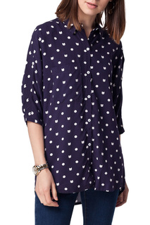 Блуза женская Vilatte D29.608 синяя 44 RU