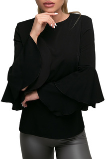 Блуза женская Петербургский Швейный Дом 1281-2 черная 46 RU