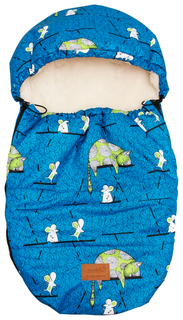 Конверт меховой универсальный AmaroBaby LITTLE FRIEND 80х45 КОТ И МЫШКИ