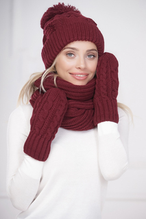 Бини женский Siberika 1046 бордовый