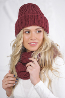 Бини женский Siberika 1037 бордовый