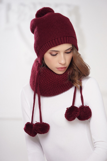 Бини женский Siberika 1020 бордовый