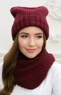 Бини женский Siberika 1049 бордовый