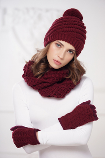 Бини женский Siberika 1055 бордовый