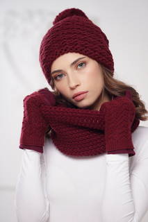 Бини женский Siberika 1058 бордовый