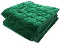 Покрывало стеганое бархатное Хвойное утро Цвет зеленый Russian North 230х250 Tkano
