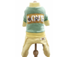 Костюм для собак и кошек Nicovaer Игрушка, унисекс, зеленый, XL, длина спины 35 см