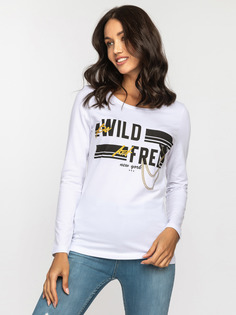 Лонгслив женский Dairos GD5093114 белый XL