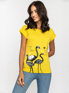 Футболка женская Dairos GD43371458 желтая XL