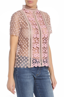Топ женский Self-Portrait SP14-023T/BLUSH розовый 4 UK