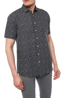 Рубашка мужская Sand SS16 8159 - SIMON SS синяя 44 EU