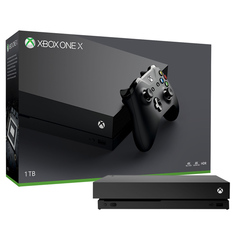 Игровая приставка Microsoft Xbox One X 1Tb Black+Game Pass 1 месяц+Xbox Live Gold 14 дней
