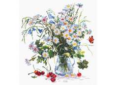 Набор для вышивания Чудесная игла "Ромашки и колокольчики"