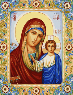 Картина по номерам Paintboy GX 34495 Казанская икона Богородицы 40*50