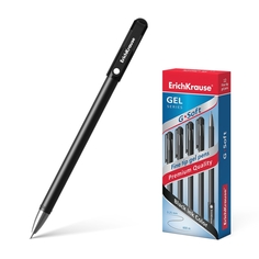 Ручка гелевая ErichKrause G-Soft, цвет чернил черный (в коробке по 12 шт.)
