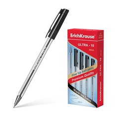 Ручка шариковая ErichKrause ULTRA-10, цвет чернил черный (в коробке по 12 шт.)