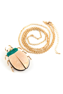 Колье женское Selena 10117611 бежевое