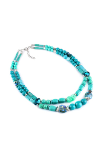 Колье женское Selena 10115071 зеленое