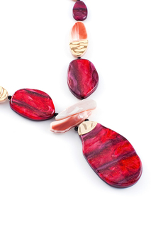 Колье женское Selena 10117471 бежевое