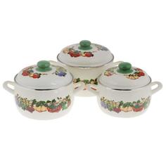 Набор кастрюль METROT, 2100/Фруктовый сад 110013