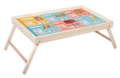 Столик для завтрака "Fast food" 52x33 см массив дерева, натуральный Дубравия KD-034-145