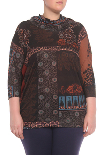 Туника женская DONATELLA VIA ROMA I14_MD44900MA коричневая XL