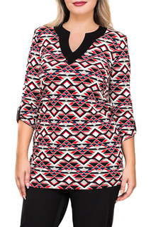 Туника женская Balsako ТУНИКА РОМБЫ красная 46 RU/48 RU