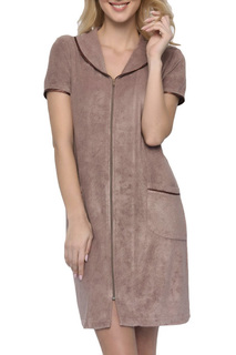 Халат женский Nic Club UNA MATTINA 1804 коричневый XS