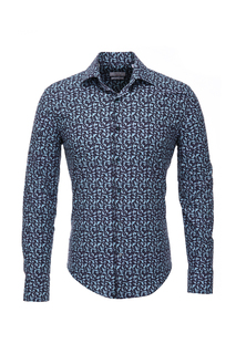 Рубашка мужская BAWER RZ1412065-04 синяя 2XL