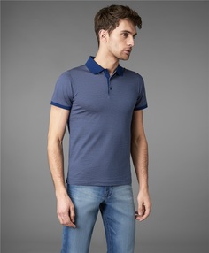 Рубашка мужская HENDERSON HPS-0274 синяя 4XL