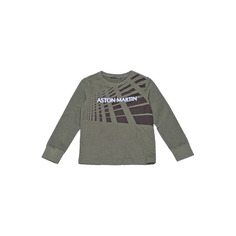 Футболка с длинным рукавом детская ASTON MARTIN, цв. зеленый, р-р 110