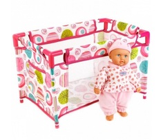 Пупс с кроваткой и аксессуарами tutu love Shantou Gepai 86889