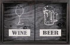 Копилка для пробок двойная Beer/Wine 22x26 см. Дубравия KD-024-152
