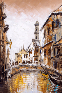 Картина на холсте 40x60 см "Старый город масло 2" Ekoramka HE-101-550