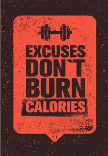Картина на холсте 30x40 Excuses Ekoramka HE-101-207