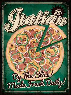 Картина на мдф 30x40 Pizza Ekoramka ME-105-104