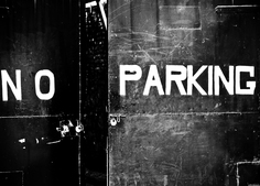 Картина на холсте 70x50 см "No parking" Ekoramka HE-101-837