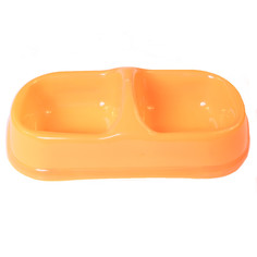 Миска для домашних животных Bobo, двойная, оранжевая, 200 мл Bo&Bo