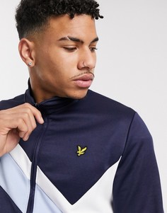 Темно-синий топ с высоким воротником Lyle & Scott