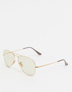 Солнцезащитные очки-авиаторы Ray-Ban 0RB3689 Evolve-Золотой