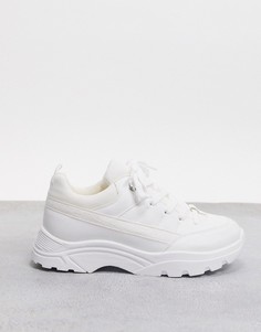 Белые комбинированные походные кроссовки ASOS DESIGN-Белый
