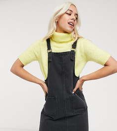 Серый джинсовый сарафан Noisy May Petite