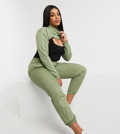 Кроп-топ цвета хаки Puma Plus эксклюзивно для ASOS-Зеленый