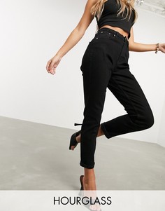 Черные джинсы в винтажном стиле с завышенной талией ASOS DESIGN-Черный