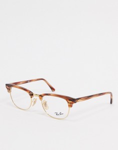 Очки с прозрачными стеклами Ray-Ban-Коричневый