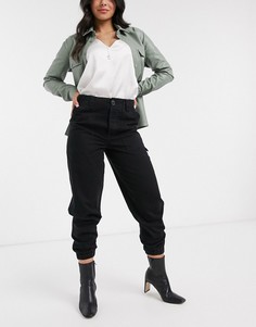 Черные узкие брюки в стиле милитари ASOS DESIGN-Черный