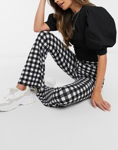 Расклешенные леггинсы в клеточку ASOS DESIGN-Мульти