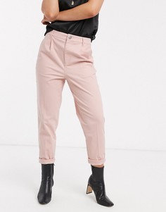 Розовые брюки чиносы ASOS DESIGN-Розовый