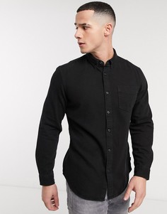 Черная джинсовая рубашка Esprit-Черный